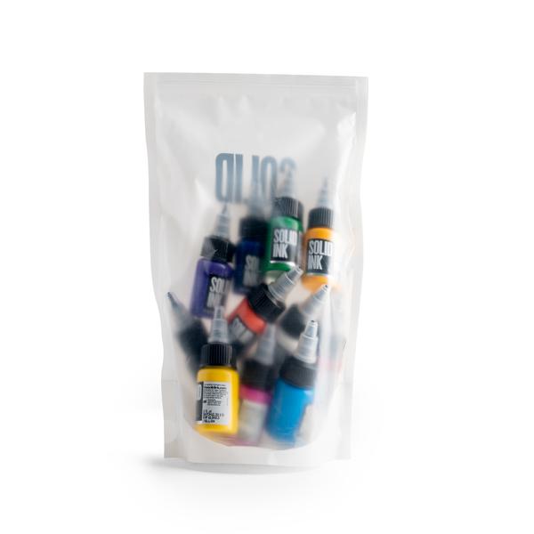 Solid Ink Mini Travel Set (11) Half Ounce Colors + 1 oz Lining Black