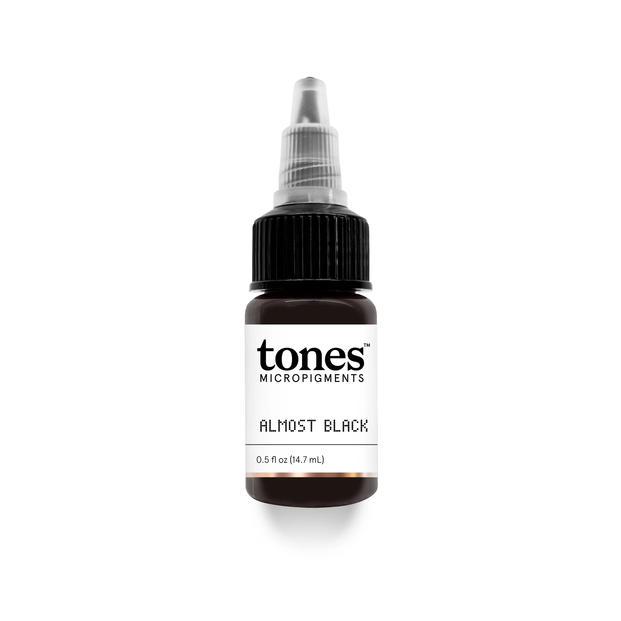 Tones Micropigments - Almost Black PMU Pigment 0.5oz