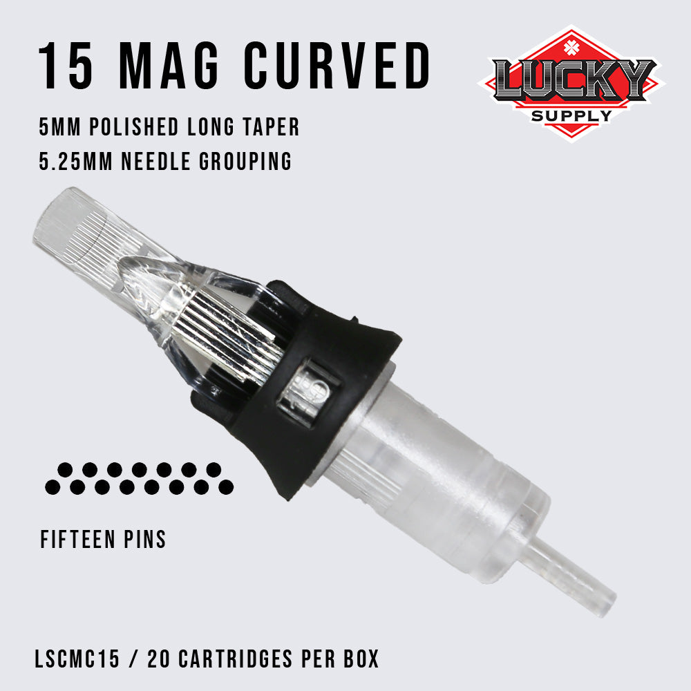 Lucky Supply V2 Needle Cartridges - Curved Magnums
