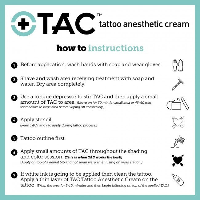 TAC Tattoo Anesthetic Cream