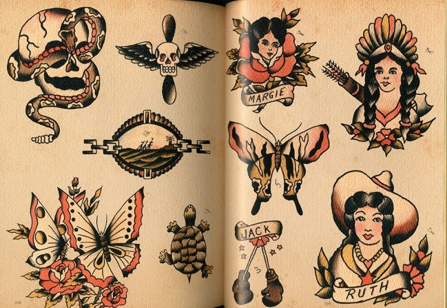 Antique Tattoo Flash Book